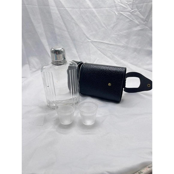 VTG flask and cup set in holder - Picture 8 of 12